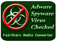 FairStars Audio Converter: 100% Clean Program at alienpicks.com !